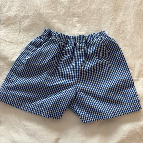 Beaufort Bonnet Company blue gingham shorts - Picture 2 of 3